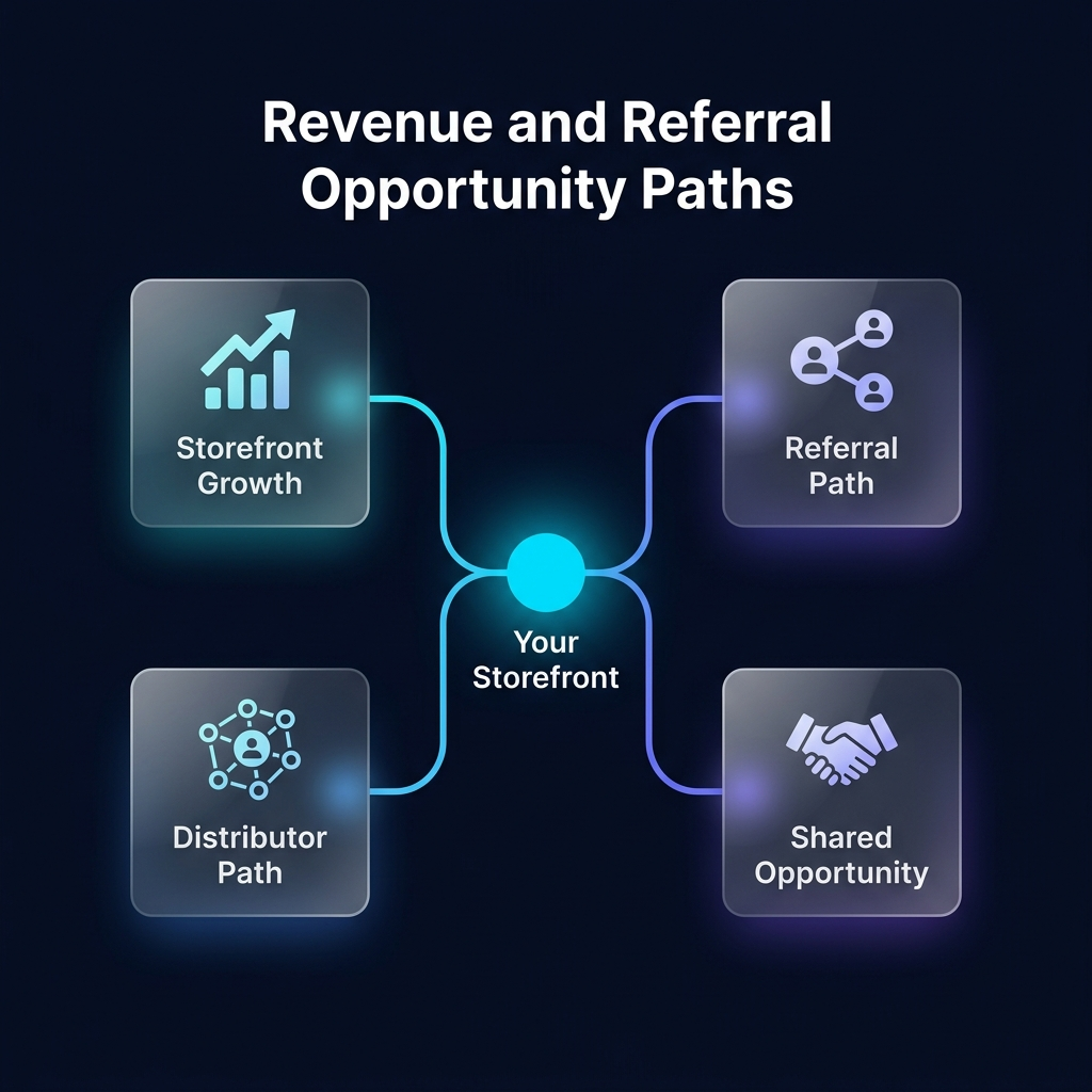 Revenue and referral opportunity paths